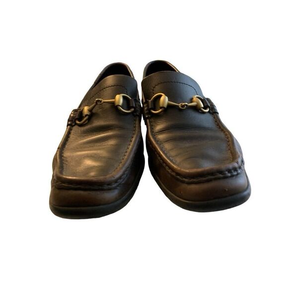 Gucci Horsebit brown leather loafers slip on men\'s size 10.5 main image 5